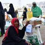 <strong><u>توزيع السلة الغذائية للأسر الأشد ضعفاً بمديرية الميناء – محافظة الحديدة في إطار مشروع "توزيع السلة الغذائية 2023/ 2024"</u></strong>